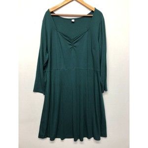 Old Navy Women Ponte Long Sleeve Dress Plus Size 3X Rayon Blend B228 -16